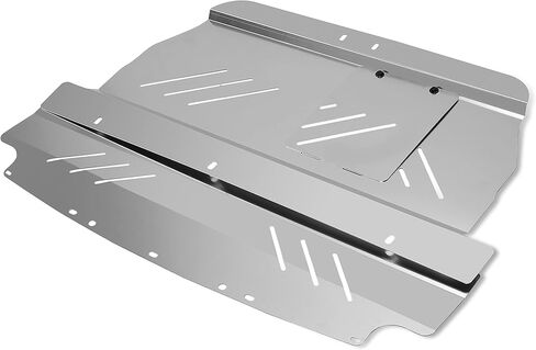 KUAFU Aluminum Under Tray Skid Plate Compatible with 2004 2005 2006 2007 Subaru WRX/STI Silver Engine Splash Shield in Saudi Arabia