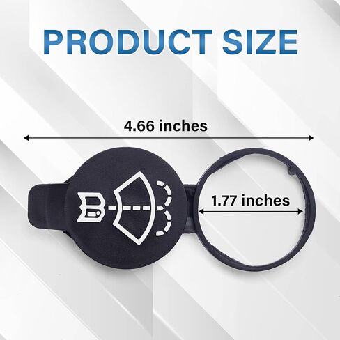 2PCS Windshield Washer Fluid Reservoir Cap, Leak-Proof Windshield Wiper Fluid Cap, OE# 13227300 19172571 12767700 12788573, Fits GMC/Chevy Silverado/Cadillac ATS/Buick in Saudi Arabia