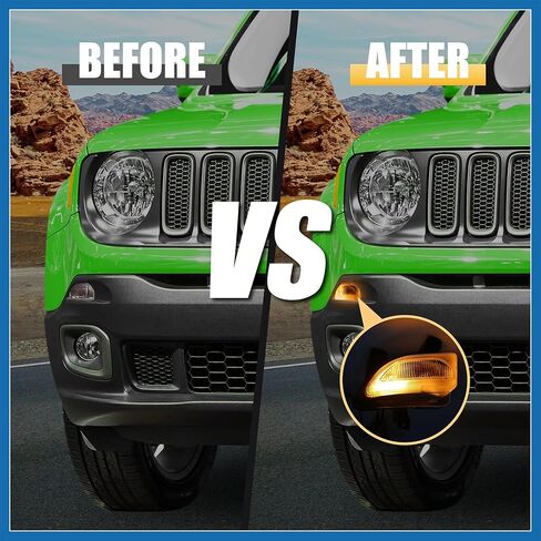 سيارة الجبهة مصباح إشارة جانب الركاب لاستبدال Jeep Renegade 2015-2018 CH2531105 68256431AA استبدال العنصر in Kuwait