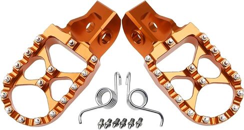 For KTM for XC for XCF for SX for SXF for EXC for EXCF for XCW for XCFW 125 150 250 300 350 450 500 2017-2023 Motorcycle Foot Pegs Footpeg Pedals(Orange) in Kuwait
