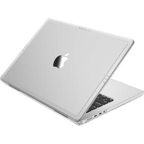 حافظة DuraGuard لجهاز MacBook Pro مقاس 14 بوصة | M5 M4 M3 M2 M1 برو/ماكس 2025-2021 | إيدج فورتيفاي تك | ترقية مكافحة الكراك | غطاء الكمبيوتر المحمول الواقي ذو الغلاف الصلب | الفضاء الأسود واضح in Kuwait