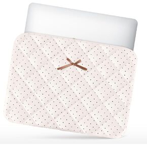 حقيبة كمبيوتر محمول بفيونكة لطيفة مقاس 14 بوصة لجهاز MacBook مقاس 14 بوصة، وغطاء كمبيوتر محمول مبطن منتفخ لجهاز MacBook مقاس 14 بوصة، وHp، وDell، وLenovo، وAcer، وChromebook in Kuwait