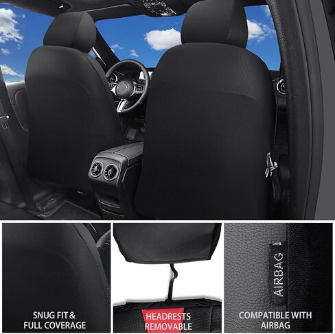 CAR PASS 3D Air Mesh Seat Covers for Car, Leather Car Seat Cover Front Seats,Breathable Foam Premium Leather Mesh Front Seat Covers Universal Fit for Cars Sedans Trucks Vans SUVs, Black Red in Saudi Arabia