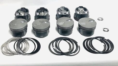 حزمة المكابس والحلقات المطابقة متوافقة مع محرك شيفروليه GM 4.8L أو 5.3L LS-series V-8 موديل 2010-2015 الذي يتطلب سطحًا مسطحًا مع مكابس تخفيف ذات صمامين. (قطر التجويف 3.780 STD) in Saudi Arabia