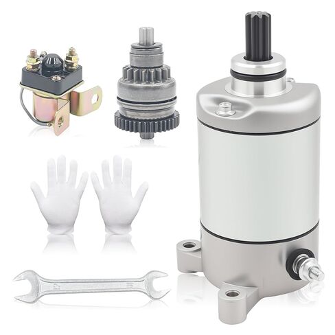 Triumilynn 3084981 3090188 Starter Motor for Polaris Sportsman 500 1996-2012 Magnum 425 1995-1998 Scrambler 500 with Drive Bendix Solenoid Relay 3085521 4011335 in Kuwait