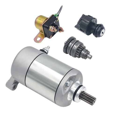 Triumilynn 3084981 3090188 Starter Motor for Polaris Sportsman 500 1996-2012 Magnum 425 1995-1998 Scrambler 500 with Drive Bendix Solenoid Relay 3085521 4011335 in Saudi Arabia