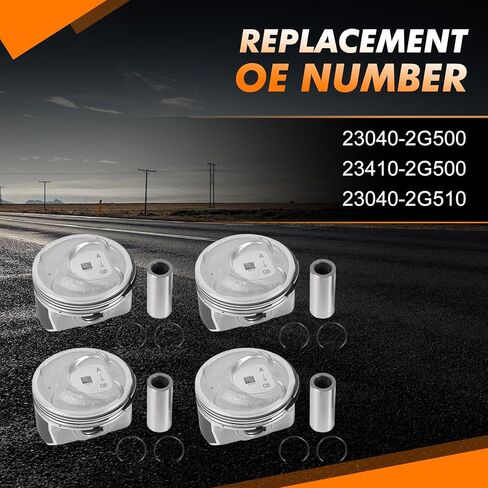 4x Engine Piston Ring Set 11257566019 Fits for MINI Cooper S JCW R55 R56 R57 R58 R59 N14B16A N14B16C 1.6 Turbo After-Market Parts in Kuwait