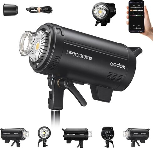 Godox DP800III-V ضوء فلاش استوديو مطور بقوة 800 واط GN126 5600±200K إضاءة ستروب مدمجة 2.4 جيجا هرتز نظام X اللاسلكي بوينز ماونت للتصوير الفوتوغرافي لأزياء الزفاف والتصوير الفوتوغرافي... in Kuwait