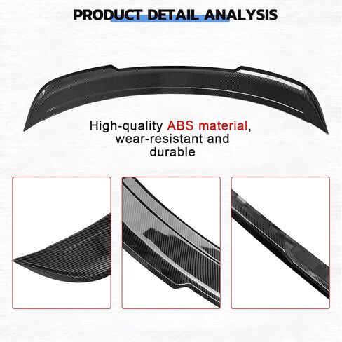 Rear Trunk Wing Spoiler for 2016-2024 Chevy Camaro, ZL1/1LE Style Chevy Camaro SS Wing Accessories Body Kit Replacement (Gloss Black) in Saudi Arabia