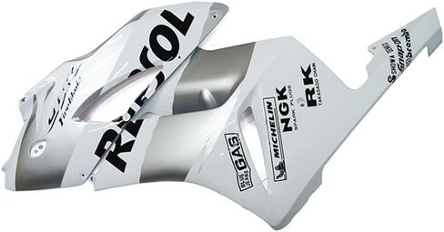 ABS حقن كامل Fairing Kit يصلح لهوندا CBR1000RR 2004 2005 CBR 1000RR 04 05 Sportbike دراجة نارية البلاستيك هيكل السيارة إطار الجسم القلنسة مجموعة - فضي أبيض in Kuwait
