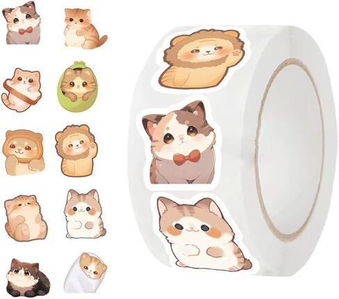 Cute Animals Decals Stickers, 500Pcs Funny Penguins Animals Decals for Teens, Cartoon Lovely Penguin Vinyl Tags Sticker for DIY Scrapbooks Envelopes in Saudi Arabia