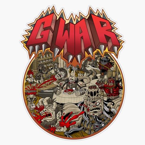 Magnet Gwar Magnet Vinyl Decal Sticker 5" in Kuwait