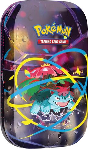 Pokémon TCG: علبة Mega Heroes Mini Tin - Mega Venasuar (ملصق واحد، وبطاقة فنية واحدة، و2 حزمة معززة) in Kuwait
