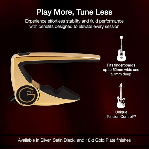 G7th Performance 2 Classical Capo, Gold Plated (G7P2CLGD) in Saudi Arabia