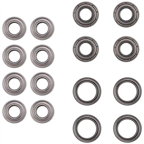 Compatible with Tamiya for TT02 for TT-02 for TT-02D 1/10 RC Car Upgrade Parts Replacement Accessories 16Pcs Ball Bearing Kit RC Upgrade Spare in Saudi Arabia