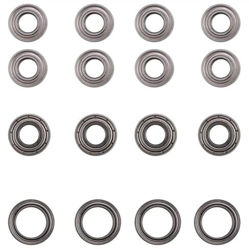 Compatible with Tamiya for TT02 for TT-02 for TT-02D 1/10 RC Car Upgrade Parts Replacement Accessories 16Pcs Ball Bearing Kit RC Upgrade Spare in Saudi Arabia