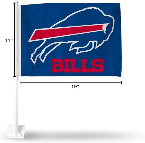 علم سيارة Rico Industries NFL Philadelphia Eagles أسود مزدوج الجوانب - 40.64 سم × 48.26 سم - عمود قوي يتم تثبيته على السيارة/الشاحنة/السيارات in Saudi Arabia