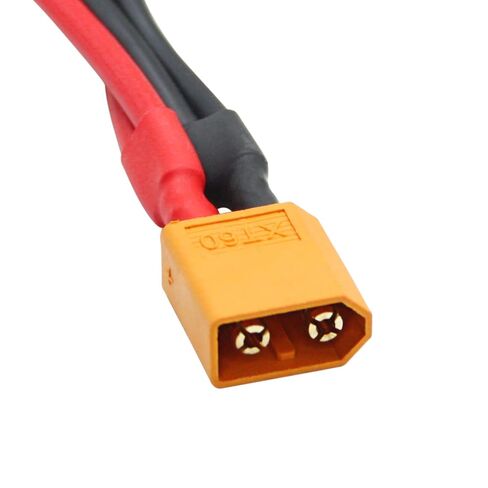 قطعتان من كابل موصل البطارية المتوازي XT60 القصير، كابل محول 14AWG 1 ذكر إلى 2 أنثى Y، 10 سم/3.93 بوصة لطائرة RC Multicopter Quadcopter in Kuwait