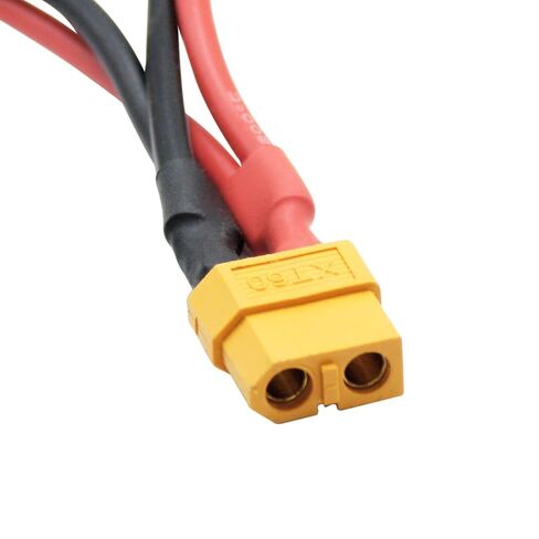 قطعتان من كابل موصل البطارية المتوازي XT60 القصير، كابل محول 14AWG 1 ذكر إلى 2 أنثى Y، 10 سم/3.93 بوصة لطائرة RC Multicopter Quadcopter in Kuwait