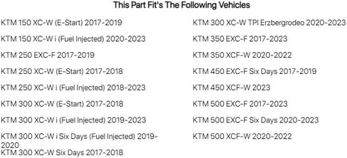 دليل سلسلة Acerbis ومجموعة المنزلق باللون الأسود لـ KTM 500 EXC-F 2017-2018 in Kuwait