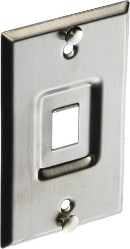 Leviton 4108W-SP QuickPort Telephone Wall Jack, Stainless Steel in Saudi Arabia