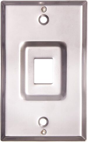 Leviton 4108W-SP QuickPort Telephone Wall Jack, Stainless Steel in Saudi Arabia