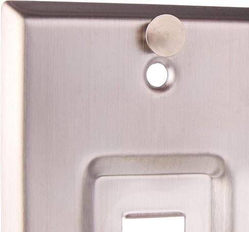Leviton 4108W-SP QuickPort Telephone Wall Jack, Stainless Steel in Saudi Arabia