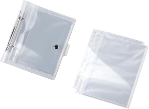 50 Sheets Desktop Small Photo Album Refillable sleeves,Flip Mini Photo Book Stand Acrylic Picture Frame 50 Pages Holds 100 Pictures,Plastic Picture Album Binder (Clear - Inside Sleeve, 4x6) in Saudi Arabia