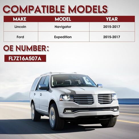 محرك لوحة تشغيل قوي مع دعامة مناسبة لسيارة Ford Expedition for Lincoln Navigator 2015-5017 جانب الركاب الأيمن الأمامي FL7Z16A506A FL7Z-16A506-A، يناسب قاعدة العجلات 119.0 بوصة فقط in Kuwait