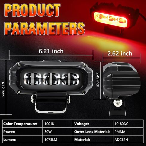 LED Forklift Safety Lights, Red Straight Line ZoneForklift Warning Lights, Industrial Warehouse Pedestrian Area Spotlight, 1PCS in Saudi Arabia