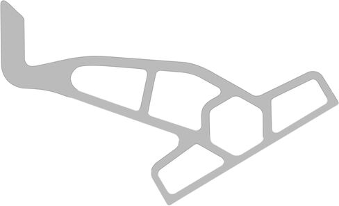 Minn Kota 1810360 Raptor Jack Plate Adapter Bracket - Starboard, 2" Setback, 4" Rise, Black in Kuwait