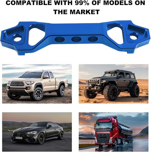 مجموعة تثبيت البطارية، طقم حامل بطارية من الألومنيوم مع 2 براغي J و4 صواميل و4 فواصل، قفل دعامة تثبيت للبطارية العالمية لسيارات السيدان وسيارات الدفع الرباعي وسيارات RVs وإكسسوارات السيارة (أحمر) in Kuwait