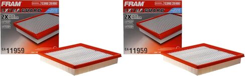 FRAM Extra Guard CA11959 Replacement Engine Air Filter for Select GMC Canyon and Chevrolet Colorado Models, Provides Up to 12 Months or 12,000 Miles Filter Protection in Kuwait