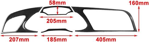 Cnthan7 Car Interior Dashboard Panel Cover Trim Carbon Fiber Replacement for Audi A4 B8 2009-2016 in Kuwait