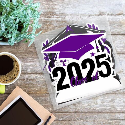 LINGTEER Congrats Grad، فئة 2025 قطع مركزية على شكل قرص العسل لطاولة التخرج - 8 قطع 2025 لافتة ديكورات حفلات التخرج - ذهبي. in Saudi Arabia