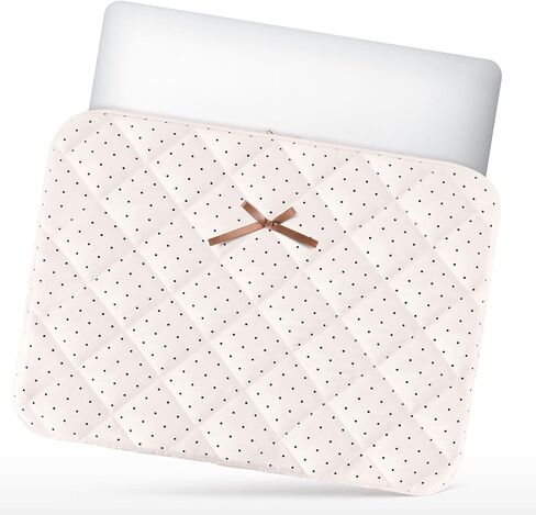 حقيبة كمبيوتر محمول بفيونكة لطيفة مقاس 14 بوصة لجهاز MacBook مقاس 14 بوصة، وغطاء كمبيوتر محمول مبطن منتفخ لجهاز MacBook مقاس 14 بوصة، وHp، وDell، وLenovo، وAcer، وChromebook in Kuwait