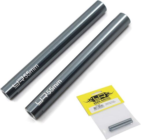 Yeah Racing Threaded Aluminum Link Pipe 6X55mm (2pcs) Gunmetal in Saudi Arabia