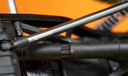 Yeah Racing Threaded Aluminum Link Pipe 6X55mm (2pcs) Gunmetal in Saudi Arabia