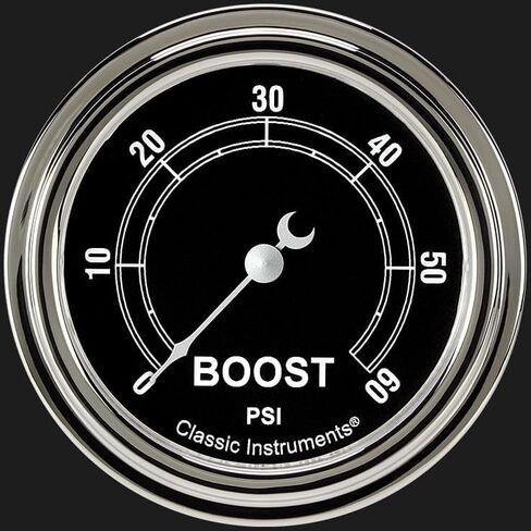 Classic Instruments TR343SLF Traditional 2 5/8"" Boost Gauge 60 PSI Electric in Saudi Arabia