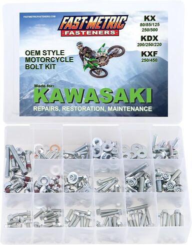 Fast Metric 300pc Bolt Kit for Kawasaki KX KXF KLX KDX Dirt Bikes in Saudi Arabia