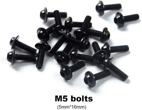 M5 M6 CNC Fairing Bolt Kit هيكل السيارة المسمار متوافق مع سوزوكي GSXR GSX R 600 750 K6 2006 2007 أحمر in Saudi Arabia