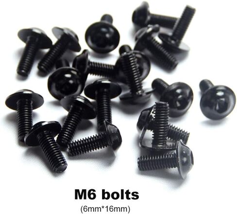 M5 M6 CNC Fairing Bolt Kit هيكل السيارة المسمار متوافق مع سوزوكي GSXR GSX R 600 750 K6 2006 2007 أحمر in Saudi Arabia