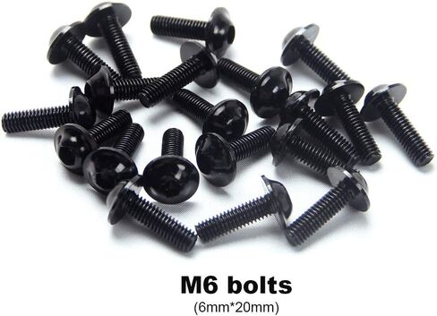 M5 M6 CNC Fairing Bolt Kit هيكل السيارة المسمار متوافق مع سوزوكي GSXR GSX R 600 750 K6 2006 2007 أحمر in Saudi Arabia