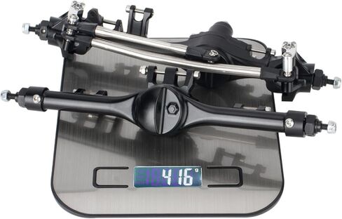 F10T Offset Straight Axle,CNC Machined Aluminum Front Rear Axle Set for VS4-10 SCX10 II Leaf Chassis 1/10 Scale RC Crawler Built (Silver) in Kuwait