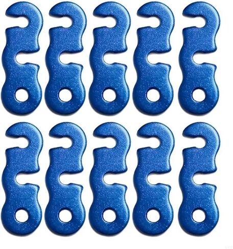 Paracord Accessories,Rope Tensioner 50Pcs Tent Rope Buckles Aluminium Alloy Wind Cord Tensioner Fastener Guyline Adjuster Tensione(Blue) in Saudi Arabia