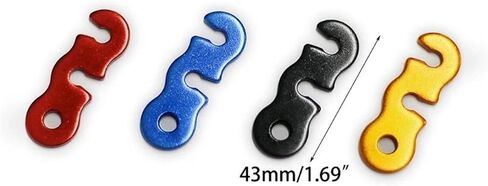 Paracord Accessories,Rope Tensioner 50Pcs Tent Rope Buckles Aluminium Alloy Wind Cord Tensioner Fastener Guyline Adjuster Tensione(Blue) in Saudi Arabia