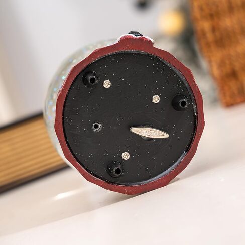 DUSVALLY Snow Globe Gift Santa & Tree Scene, Crystal Musical Glitter Ball for Christmas & New Year, 100mm Glass Water Globe Wind-up Decoration for Home & Office in Kuwait