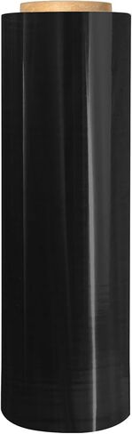 فيلم/غلاف مطاطي يدوي مقاس 18 بوصة من EIT مقاس 18 بوصة × 1500 قدم 7 طبقات 80 مقياس قوة صناعية تصل إلى 800% امتداد 20 ميكرون فيلم انكماش شديد التحمل (أسود، عرض 18 بوصة × 1500 قدم × 80 مقياس × 1 لفة) in Kuwait