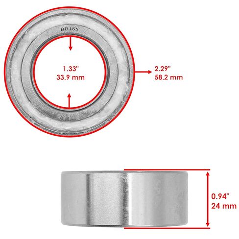 Caltric Rear Wheel Knuckle Bearing and Seals Compatible with Honda Rincon 680 TRX680 FA Fga 4X4 2006-2018 in Saudi Arabia