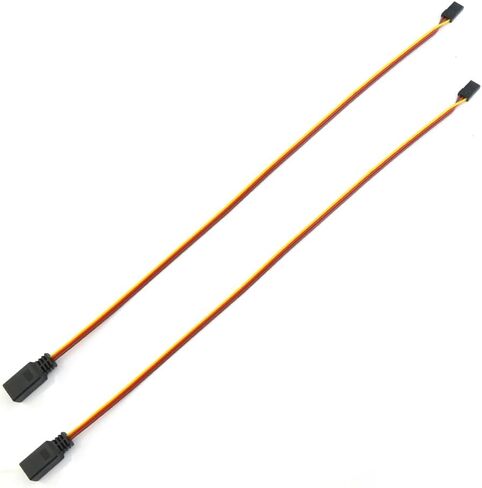 2pcs JR Style Servo Plug Splitter 1 Male to 2/4/5Female Y Harness Leads Y Splitter Cable Lead Wire 350mm for RC Cars Airplane Drone Receiver Servo ESC Cable Servo Fan 2pcs (1 Male to 4Female) in Saudi Arabia